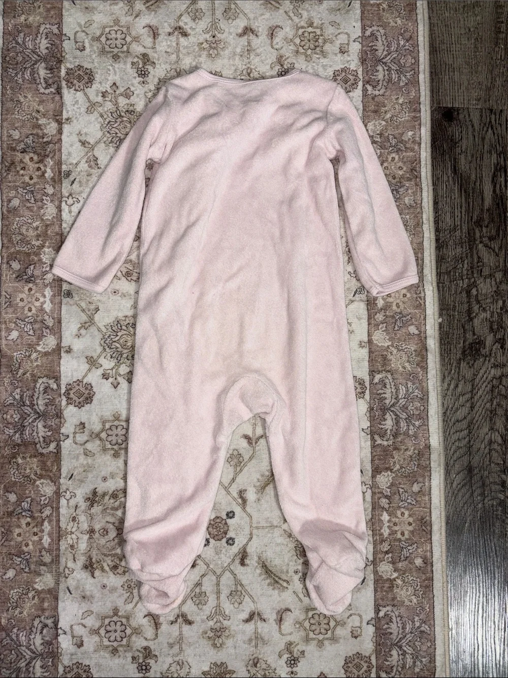 Carter’s Light Pink Cat Onesie - Baby’s size 9 Months